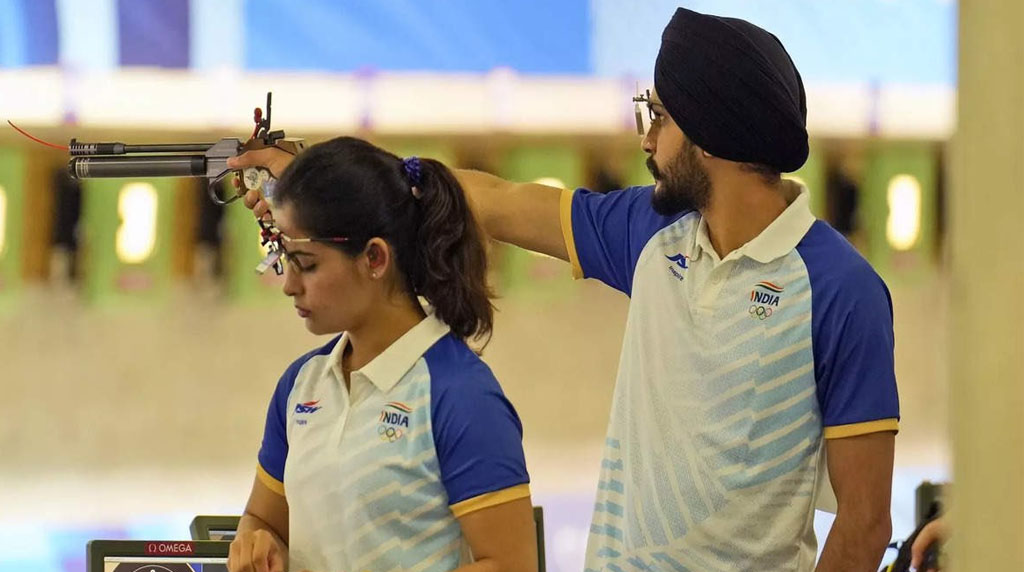 Olympic Games : मनु भाकर और सरबजोत सिंह ने जीता कांस्य पदक